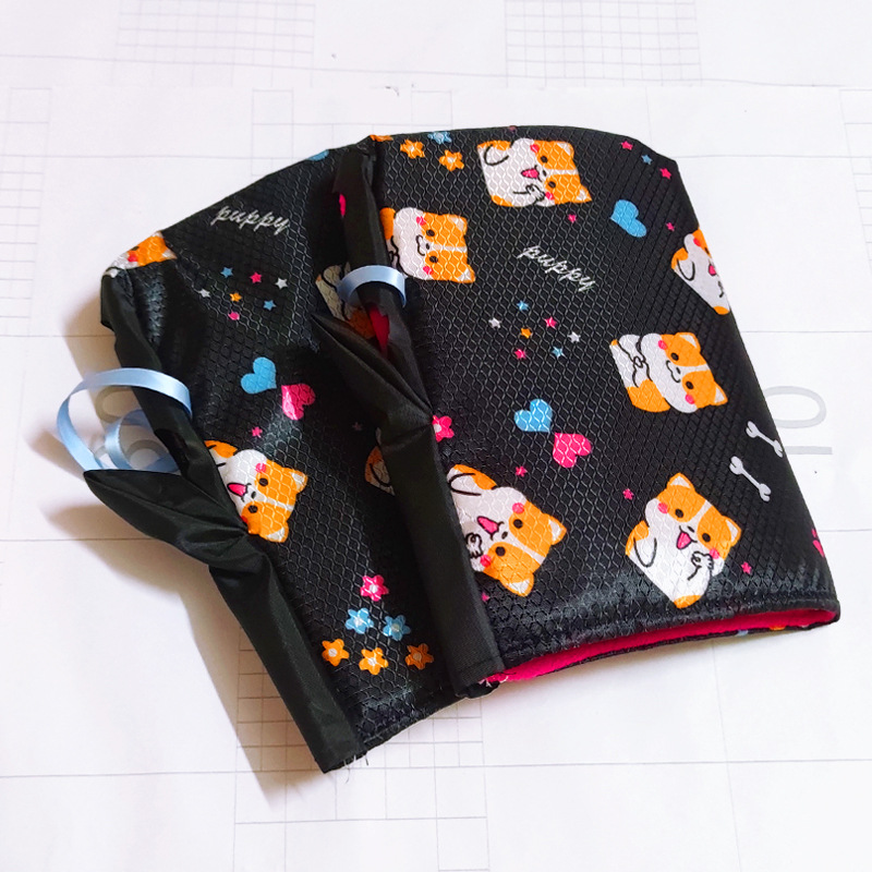 블랙 하트 귀여운 개 (가을과 겨울 따뜻한 기모)