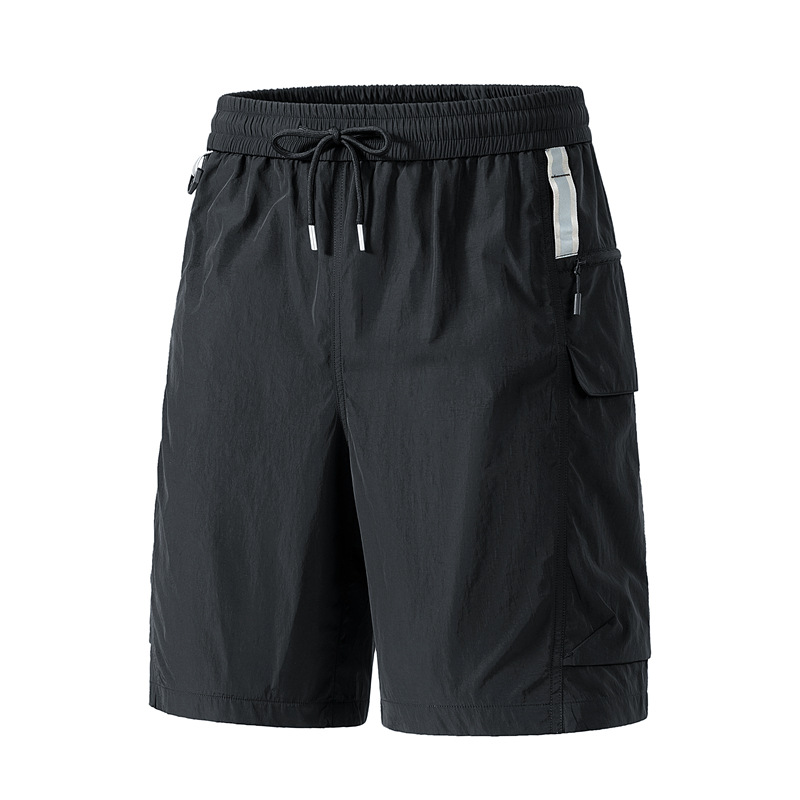 2025 Summer Trendy American Workwear Functional Shorts Men's Casual Loose Waterproof Multi-Pocket Knee-Length Shorts Men's Pants