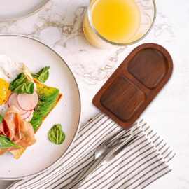 相思木碟盘分格托盘家用零食小吃盘寿司托盘多格酱料实木质茶盘