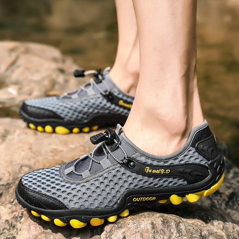 2024 primavera Daifa gran tamaño al aire libre turismo transfronterizo al por mayor zapatos casuales para hombres nuevos zapatos de montaña delgados al aire libre