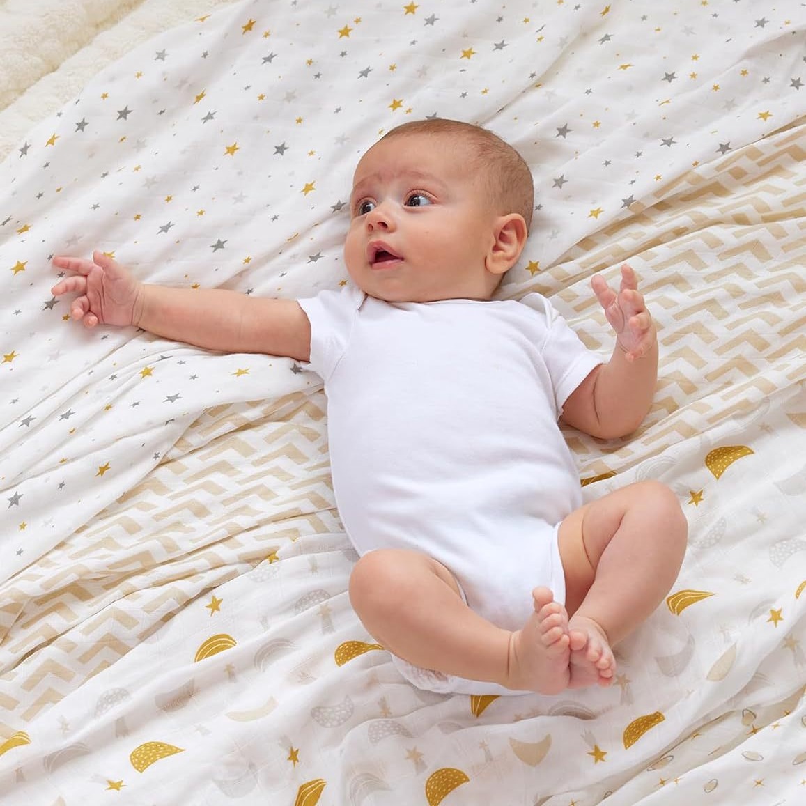 Clase una muselina de algodón de bambú envoltura bebé recién nacido gasa toalla transfronteriza Amazon Swaddle mantas