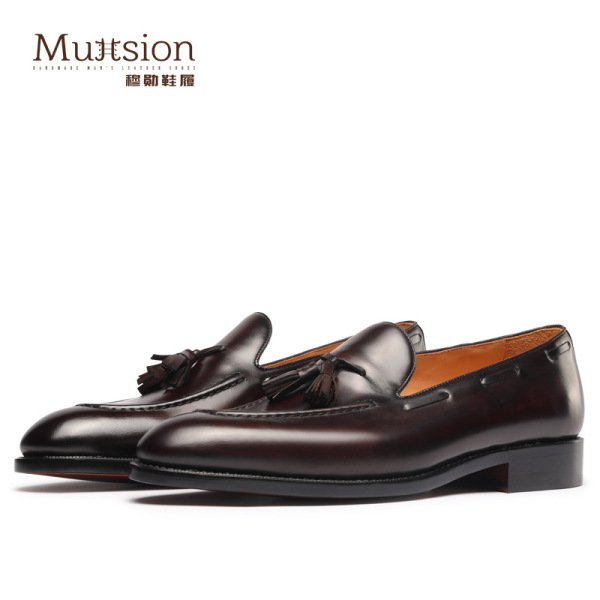 M30202 [a generation of hair] lucky shoes men's tassel casual men's shoes British one-step summer breathable leather shoes