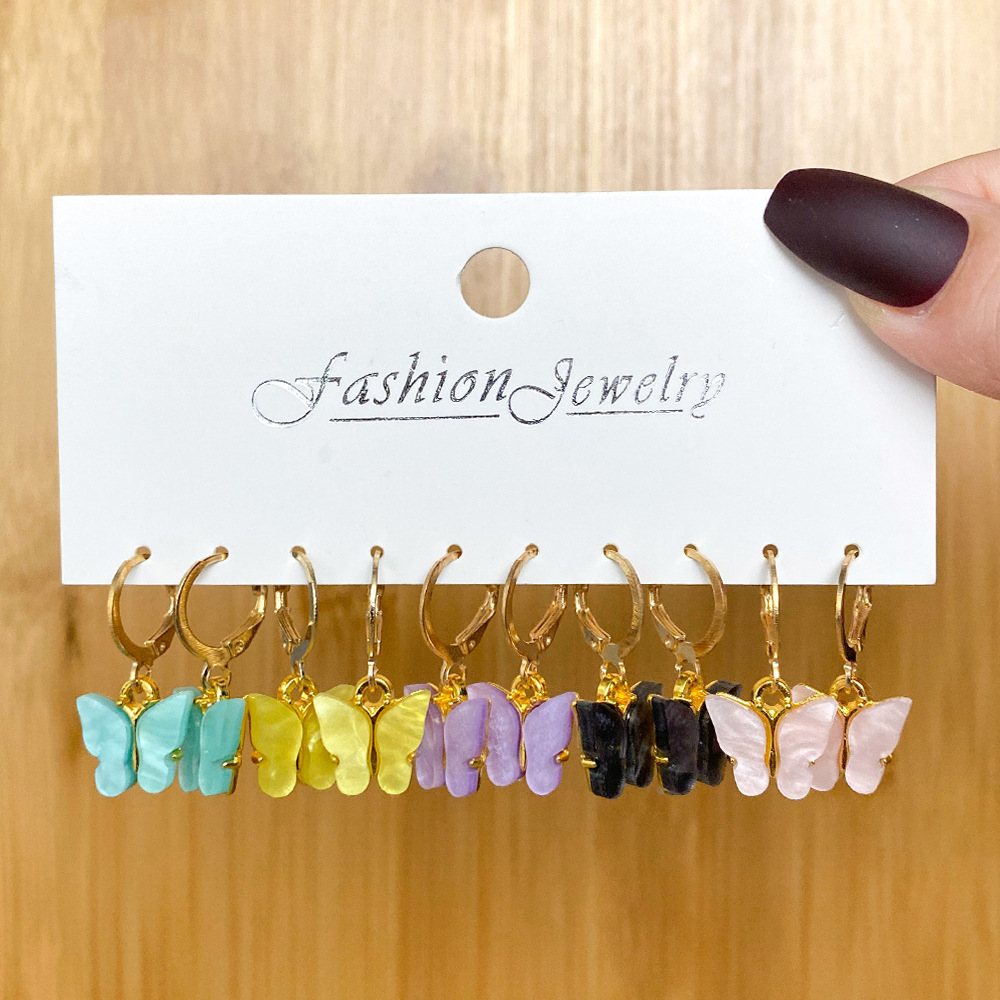 Earrings Classification Unisex Fashion Geometric Butterfly Alloy Artificial Pearls Earrings Drop Earrings