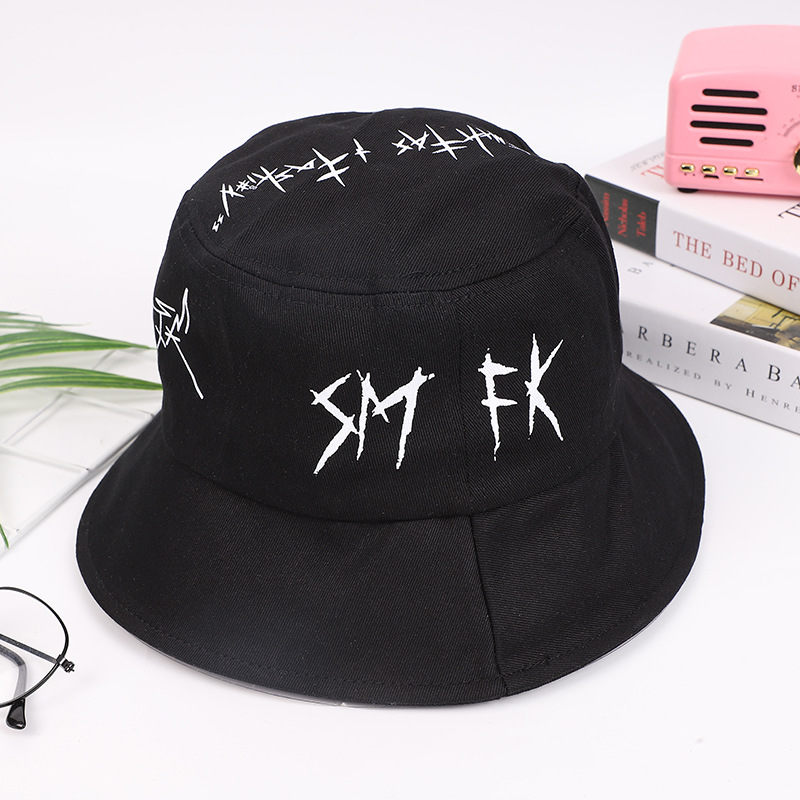 Unisex Lässig Hip Hop Brief Breite Traufen Bucket Hat display picture 5