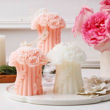 520礼物批发香氛蠟燭伴手礼创意造型蜡烛diy玫瑰花束氛围香薰蜡烛