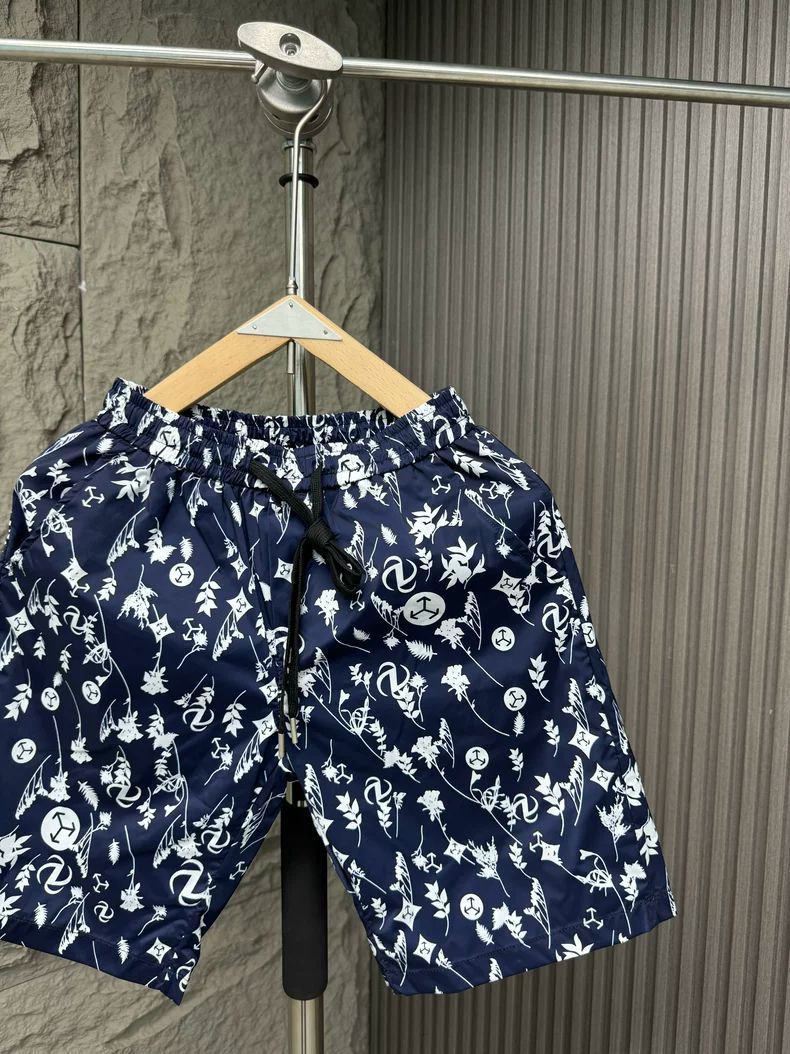 Men's Clothing High End Men's All Over Print Casual Shorts Summer Thin Quick Drying Straight Leg Stylish Five Point Beach Shorts_viptrois.com