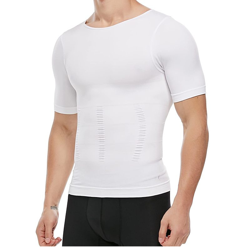 Herren Kompressions Unterhemd Mit Brustbinder Bauchweg Effekt_voghion.com