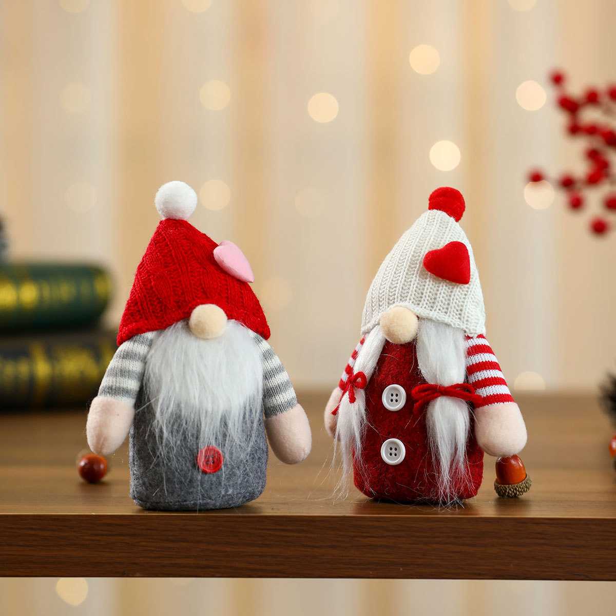 Nuevo día de San Valentín muñecas de amor muñecas sombreros de punto decoraciones de Navidad pequeños regalos pequeños adornos