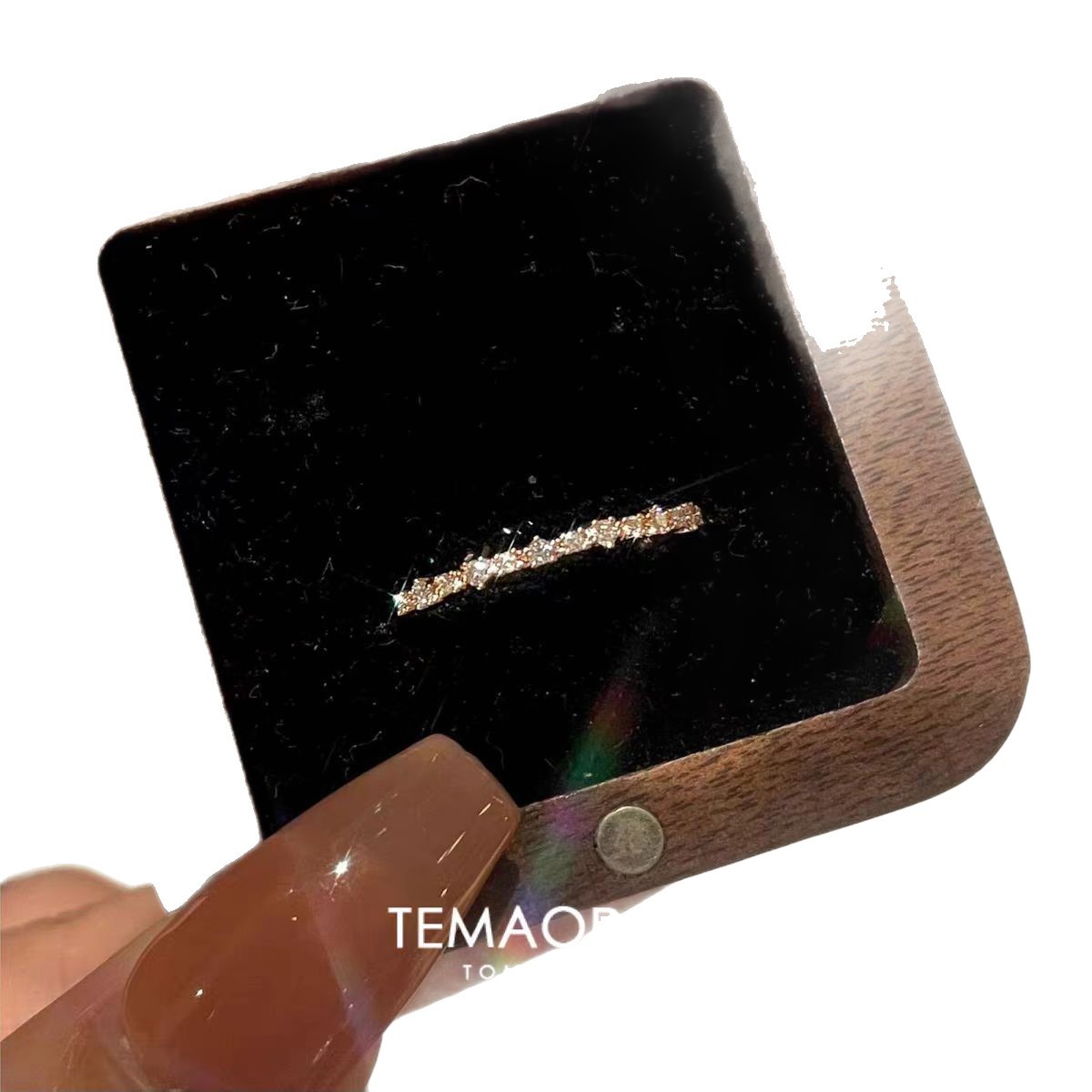Minimalistischer Diamant Stapelring Für Damen Elegantes Schmuckstück_voghion.com