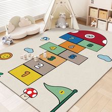 卡通太空人儿童卧室地毯家用客厅耐脏防滑垫跳房子游戏区地垫