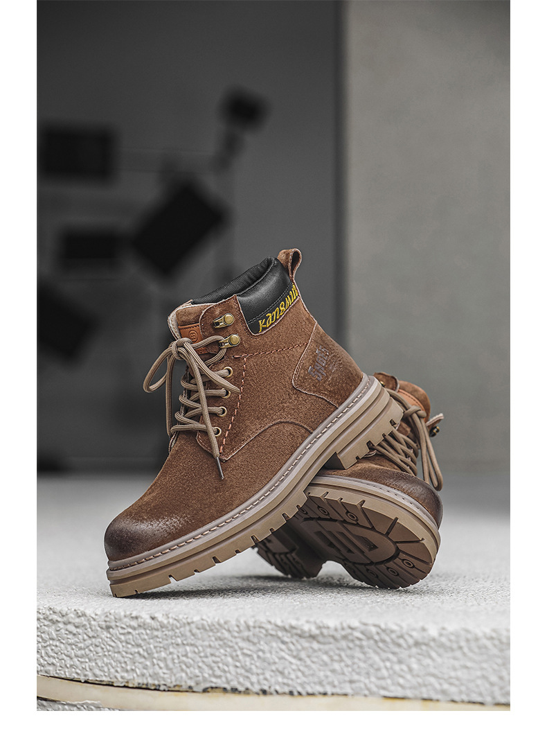 Chukka boots för herr i mocka casual retro outdoor skor_voghion.com