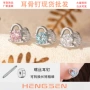 浪漫少女双头八心八箭耳钉