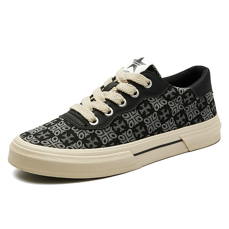 25138 Новые осенние мужские туфли, модные и универсальные, нишевые повседневные мужские кеды, низкие кеды на плоской подошве с принтом