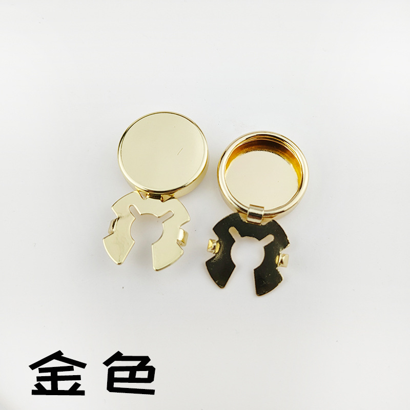 Wholesale Supply of Gold DIY Clothing Accessories Buttons, Round Turtle Buttons, Cross-Border Embellishment, Decorative Fashion Buttons 4