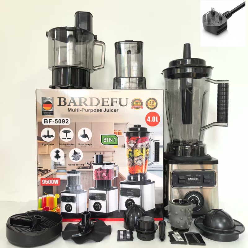 8in1blender纯铜4L跨境搅拌机商用不锈钢大功率绞肉碎冰榨汁机|undefined