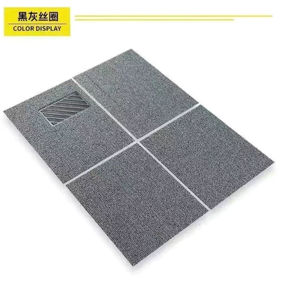 single main and co-pilot car — Universal Foot Pad - black-and-gray-silk-circle-four-piece-set