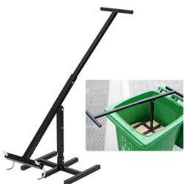 Manual Garbage Compactor, Outdoor Waste Recycling Hand Tools, 120-660L Iron Compaction Trash Can