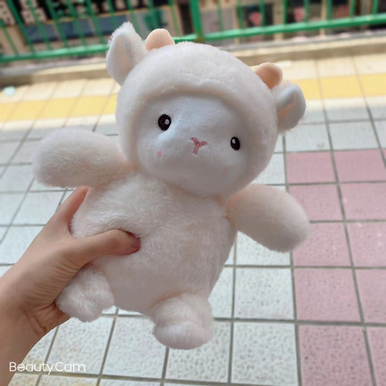 Red oveja roja marrón oso muñeca de peluche de juguete muñeca curativa muñeca Linda almohada super suave regalo