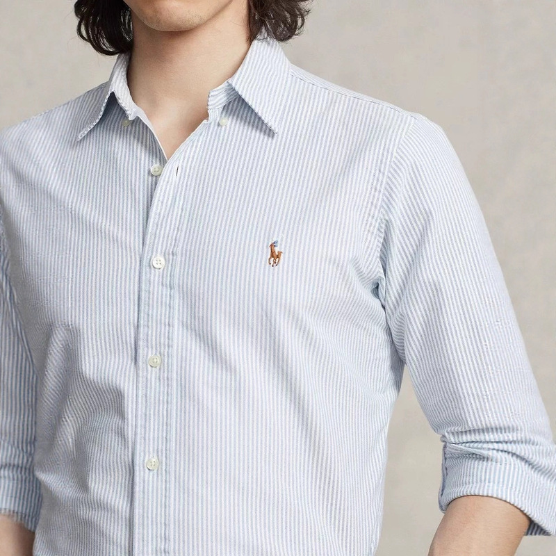 跨境 Ralph Lauren/POLO 拉夫劳伦RL拉夫经典细条纹衬衫|undefined