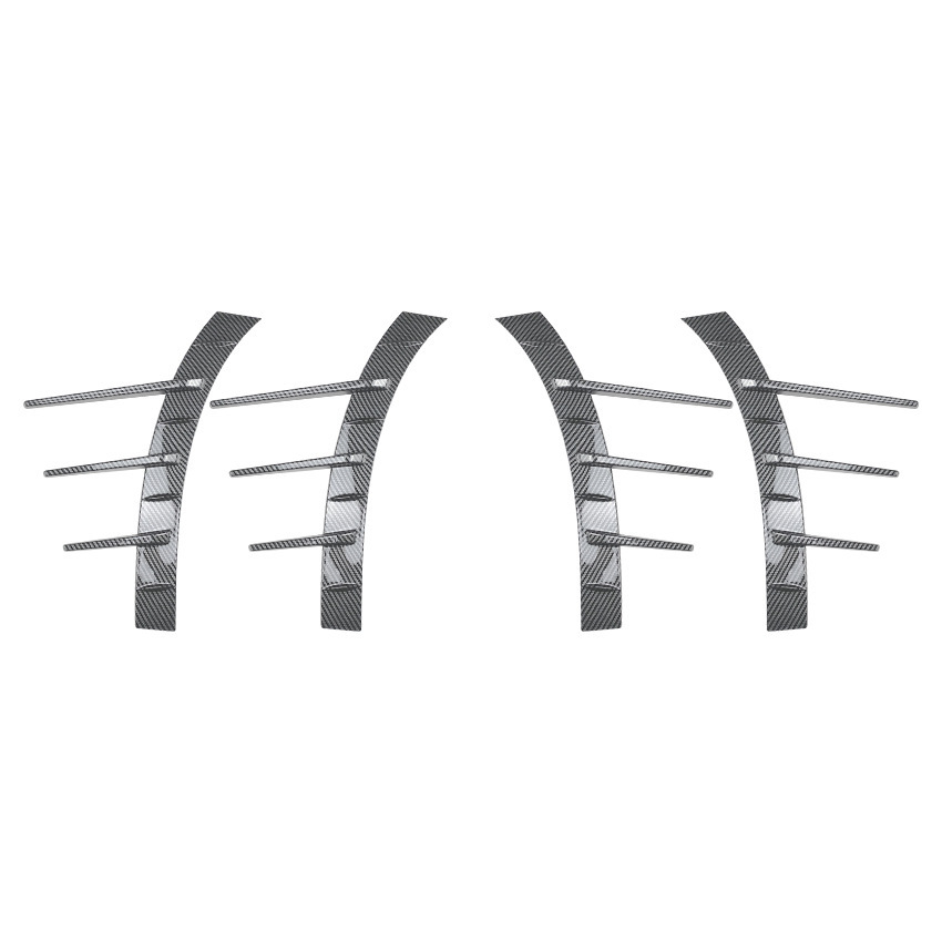 Pegatina de ceja de rueda para Mercedes-Benz Clase C W206 AMG Line C200 C260 C43 de ABS autoadhesivo