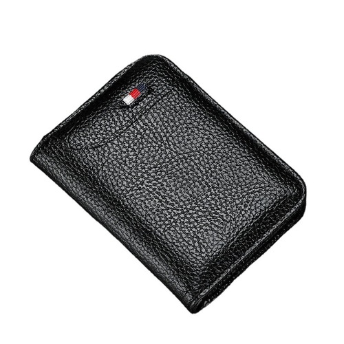 New men's leather card holder with a wholesale factory price, thin, small, and exquisite for women, high-end and suitable for banks.