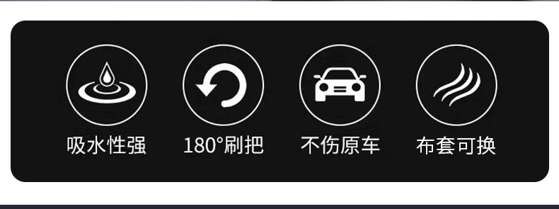 Car cleaning brush, foldable window defogging brush, multi-functional cleaning brush, ultra-fine fiber car dusting brush