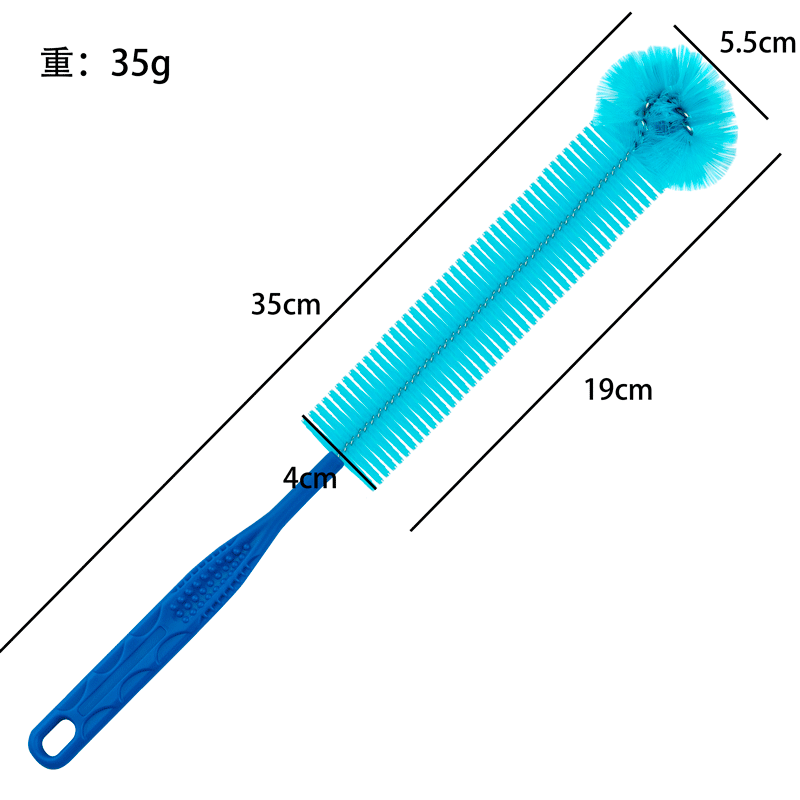 Taza de vacío cepillo biberón cepillo de limpieza traje de paja tubo de ensayo de limpieza taza de agua botella de alimentación esponja cepillo de limpieza suministro directo de fábrica