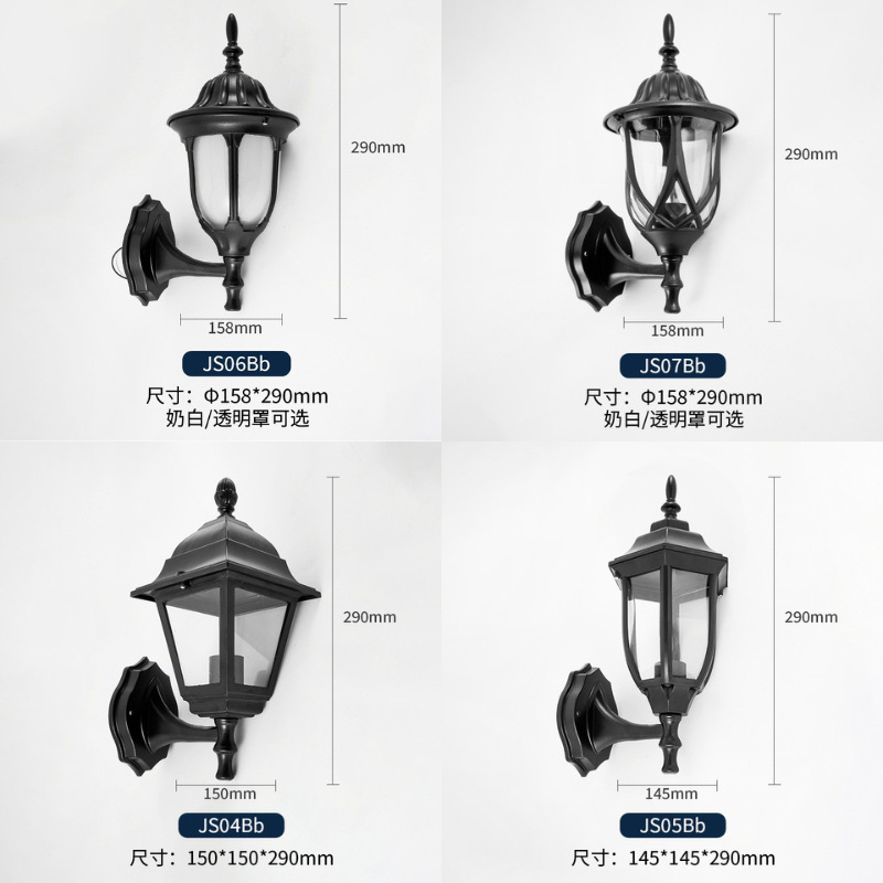 户外壁灯led防水室外壁灯欧式户外别院复古壁灯led别墅走廊入户灯