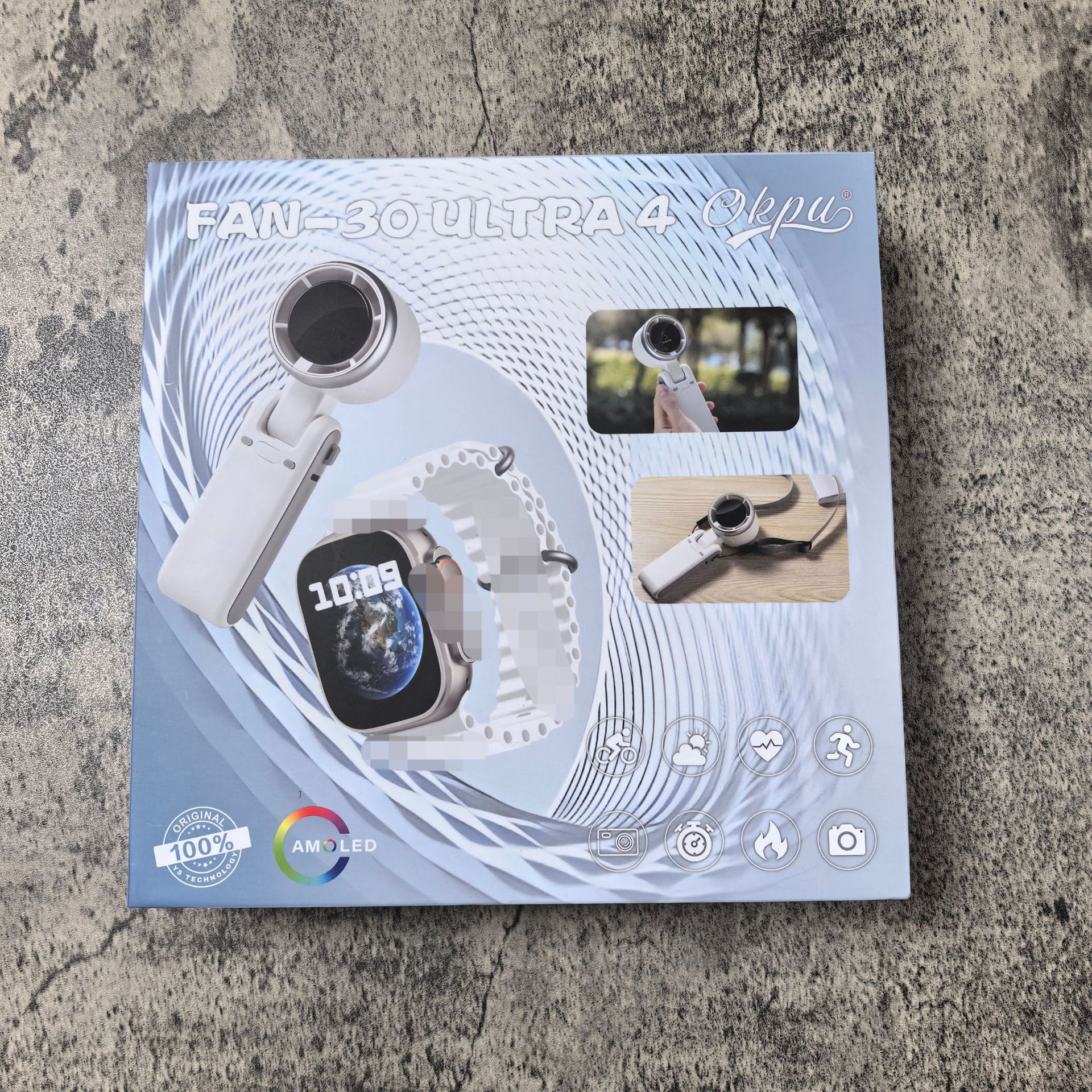 FAN-30ULTRA4智能手表风扇套装心率血压N607多功能跨境外贸手表