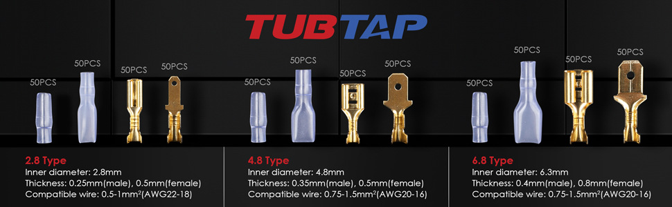 Crimpzange Flachsteckhülsen Set