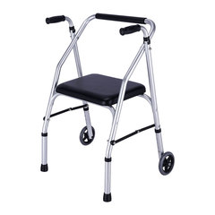 老人助行器康復行走輔助器扶手拐杖助步器病人扶手架帶輪學步車YC