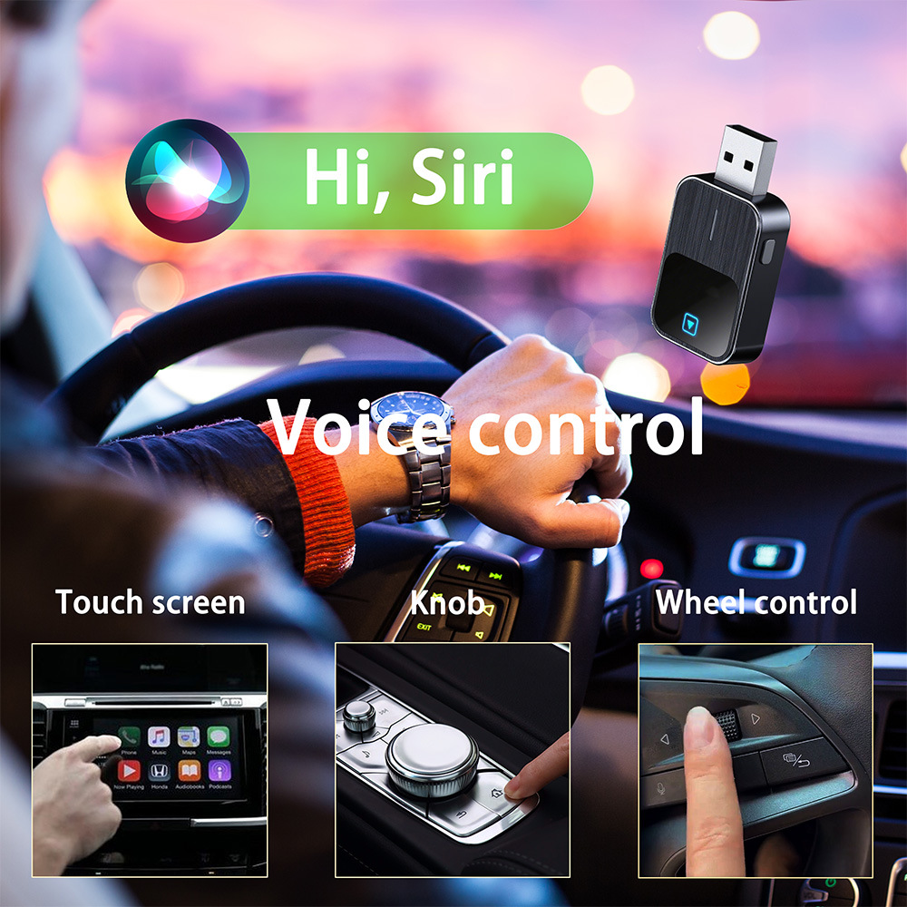 2026 New Car Wireless Carplay Box Android Two-In-One Car Adapter Car Connectivity