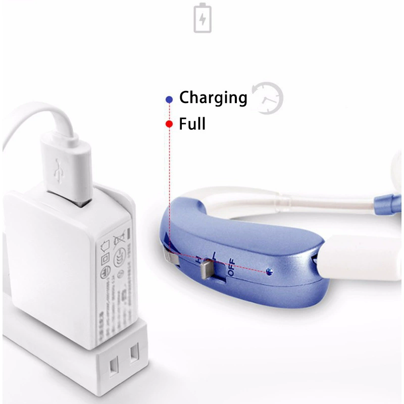 [Экономичное соотношение цены и качества] USB-кабель для слухового аппарата с обратной стороны