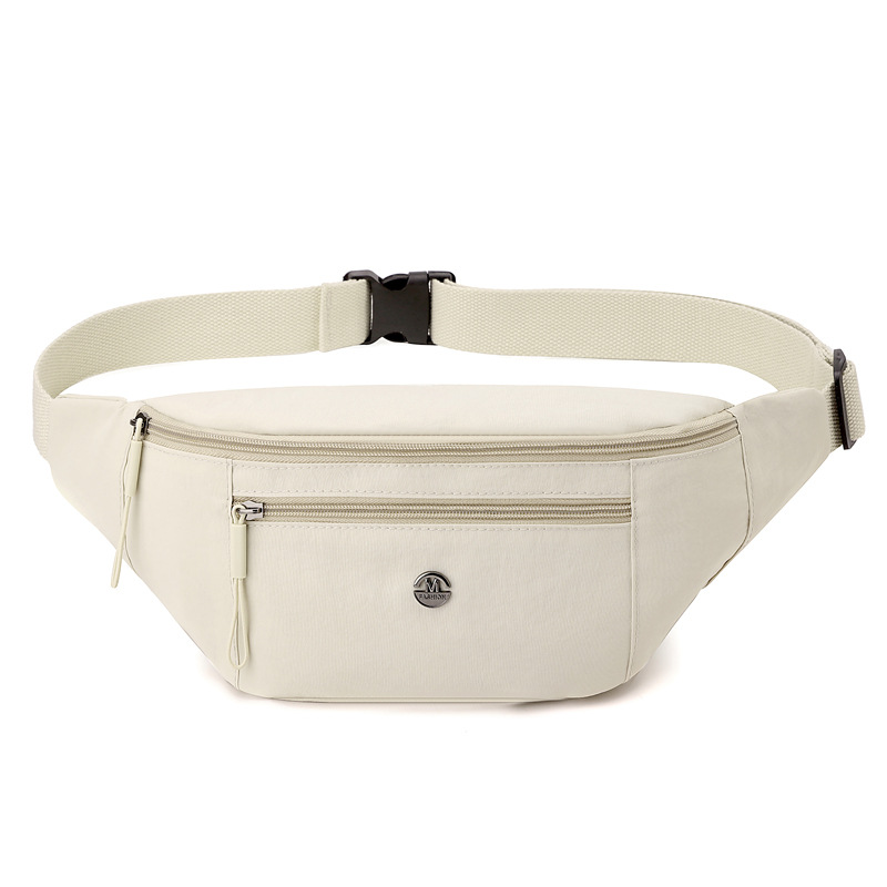 Bolso de pecho transfronterizo para mujer 2025 nueva moda bolso bandolera bolso de tela de nailon de color sólido simple bolso bandolera