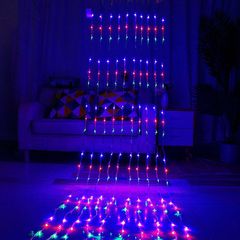 LED flowing light strings outdoor background decoration shopping courtyard holiday decoration light strings waterfall light colorful light strings flashing lights