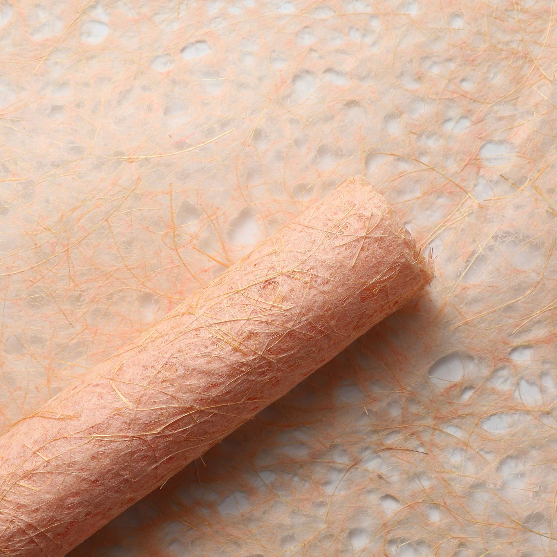 Huaxi retro cáñamo papel de arte hueco ramo de flores papel de embalaje creativo floristería material de bricolaje hecho a mano