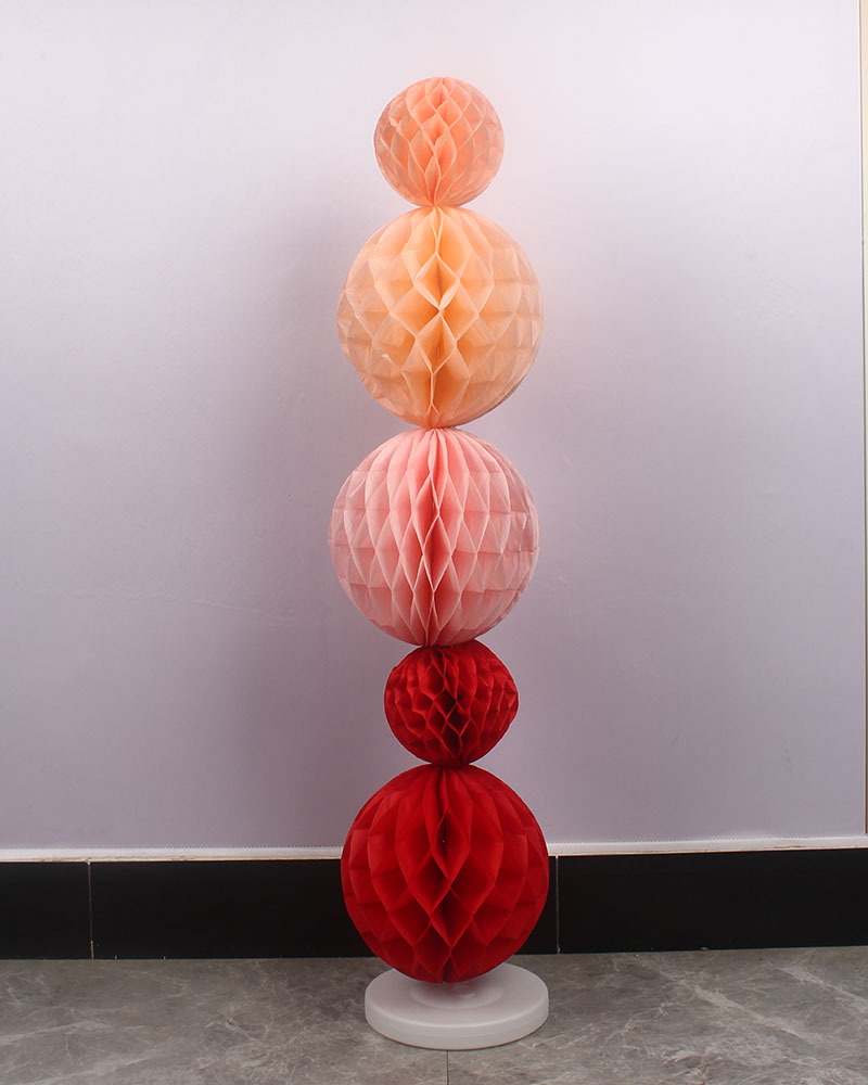 Nueva decoración de la casa Bola de panal adornos de Boda boda habitación diseño traje ceremonia de boda panal bola decoración Fondo pared