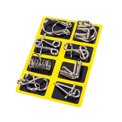 Nine-link educational toy set of eight pieces for unlocking and unlocking brain-burning intellectual toys for early education children and students