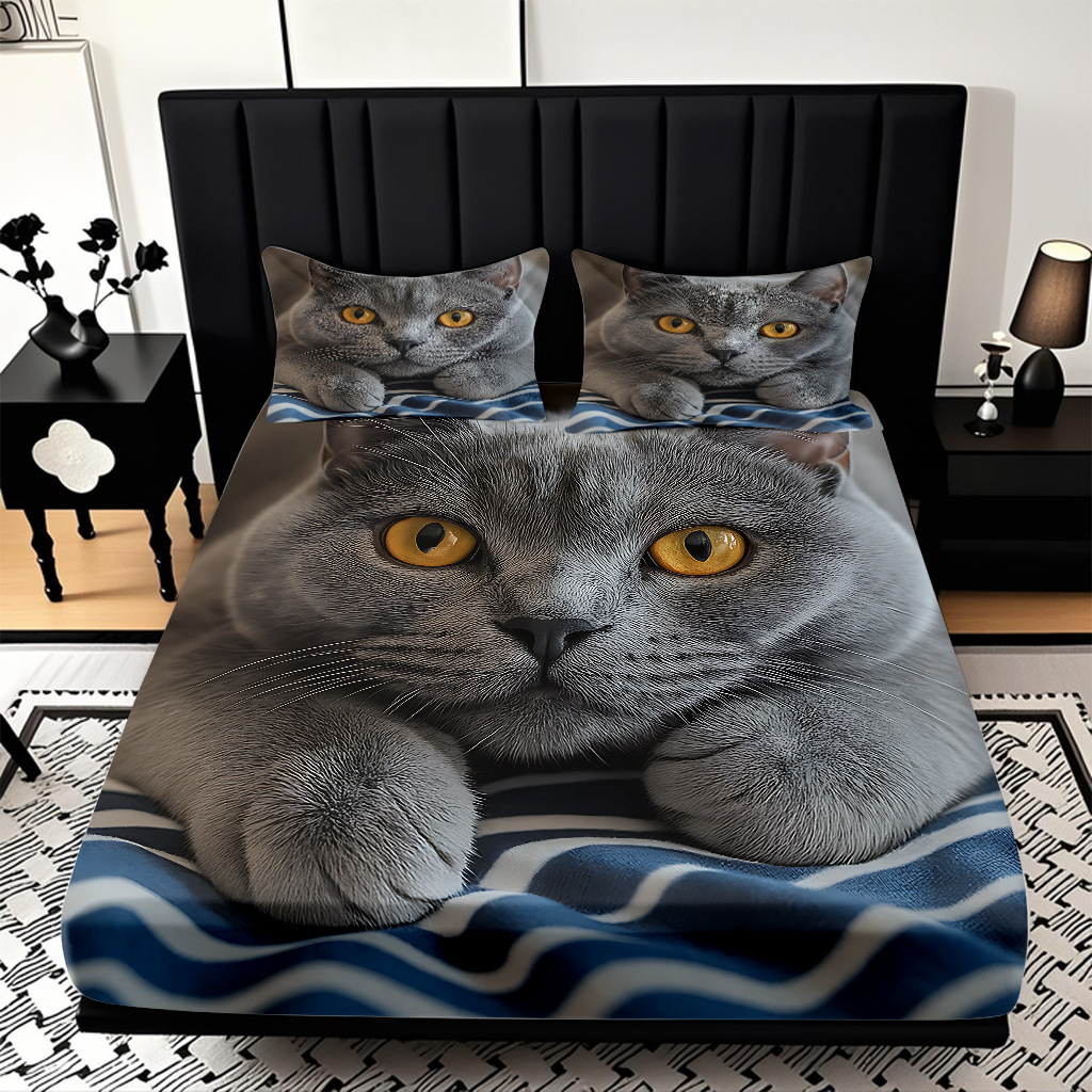 TEMU / JIT Amazon Kitty Pattern Digital Print Pro Skin Bed Kits Fabricante suministro directo transfronterizo