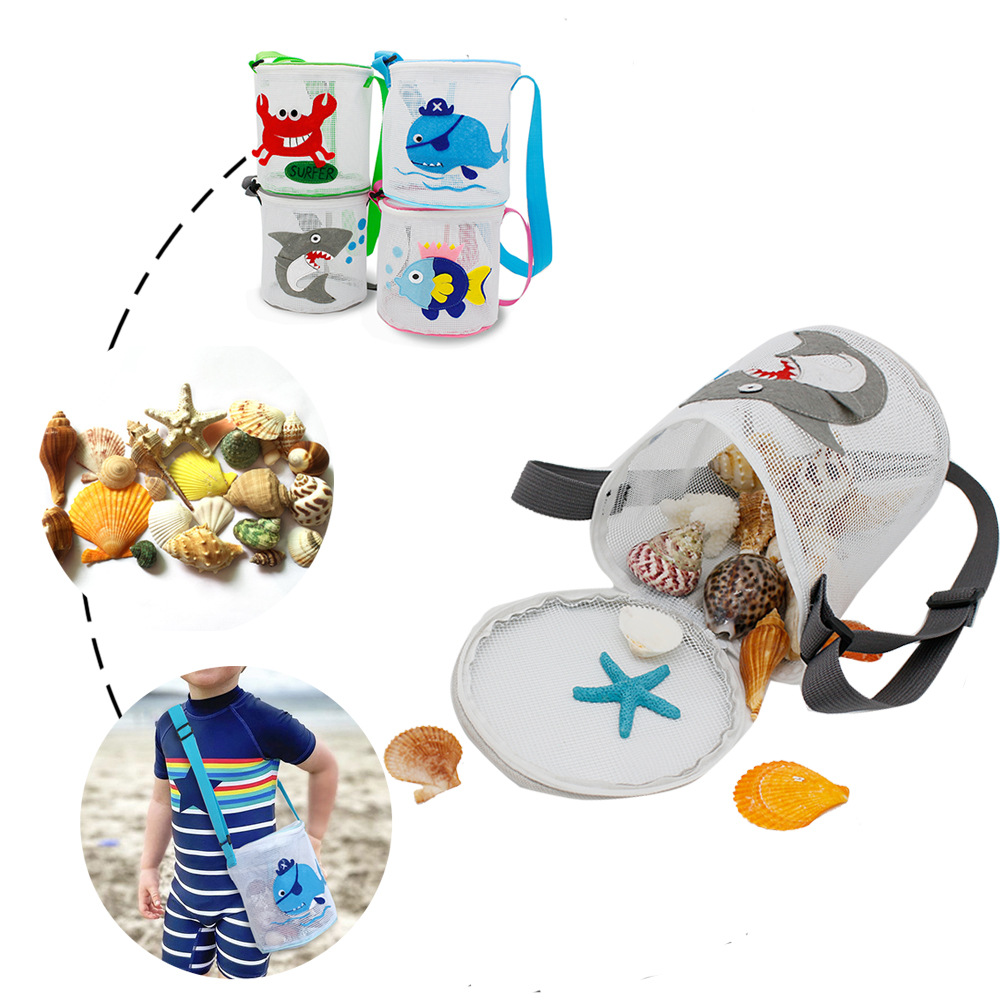 Kinder Mittel PVC Tier Unterwasserwelt Ferien Reißverschluss Strandtasche display picture 1