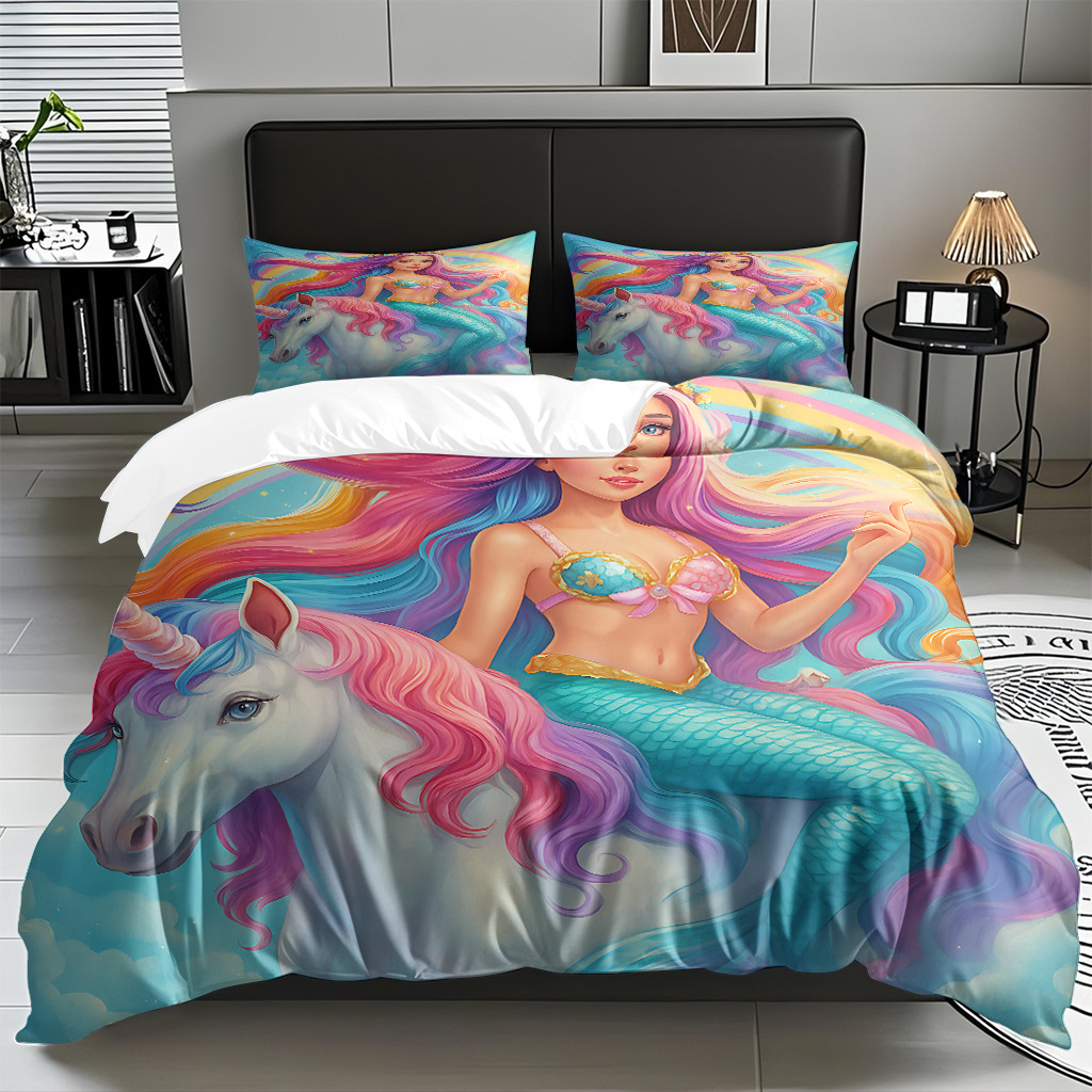 Textil doméstico transfronterizo para hacer sirena pequeña impresión digital kit fuente fábrica TEMU / JIT