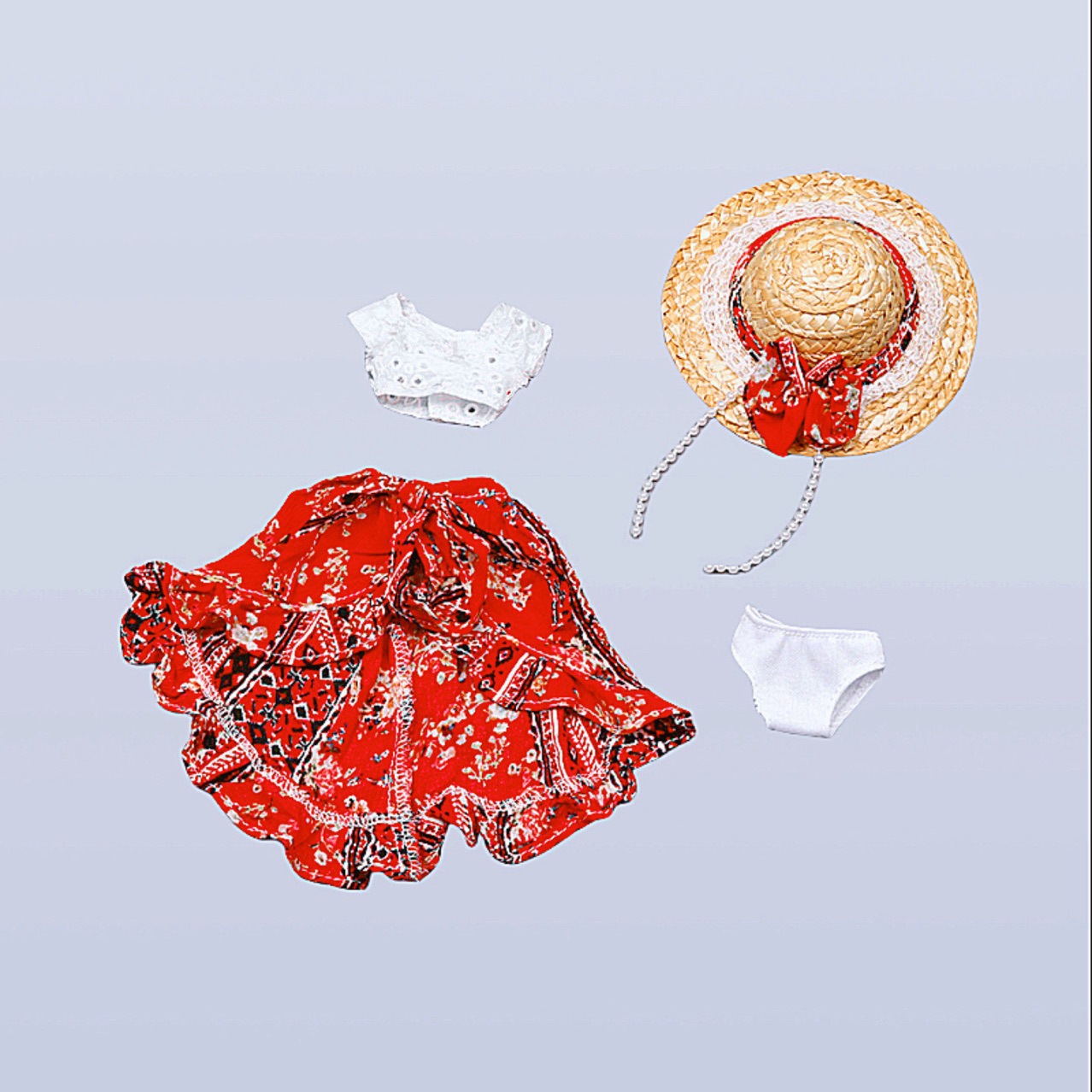 6-Point Bjd Doll Clothes 30cm Yitian Barbie Doll Clothes Dz Card Flesh Painting Body Summer Outfit Series in Stock