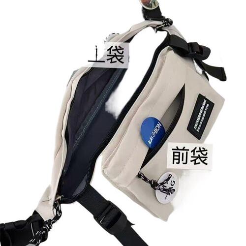 Fashionable cool ins men's cross-body chest bag, street Harajuku one-shoulder sports, all-matching overalls cross-body bag, students 'pockets