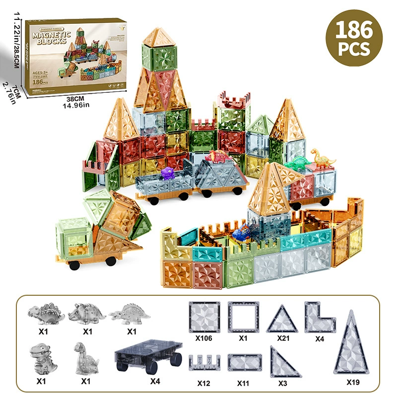 Магнитная трехмерная умная игрушка, (Торговля через границу), 5.5см, 3 года, подарок на день рождения
