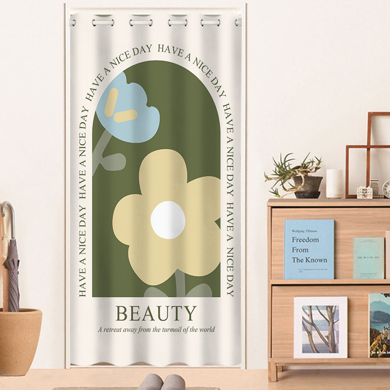 Air conditioning wind-blocking curtain, thermal insulation and cold-blocking door curtain, partition curtain for living room, bedroom, room privacy and anti-peeping curtain