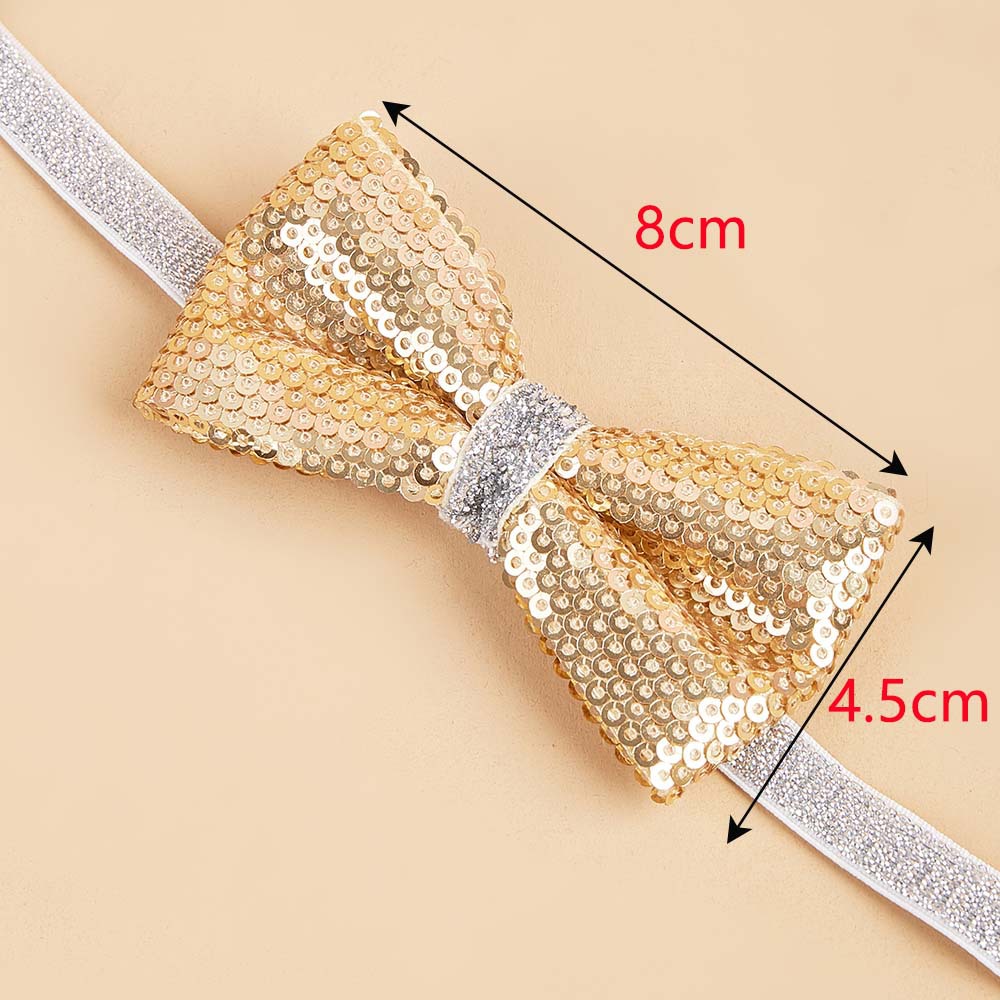 Ventas de la fábrica en stock lentejuelas pajarita PET pajarita avanzada de lentejuelas gato perro arco ajustable accesorios para mascotas