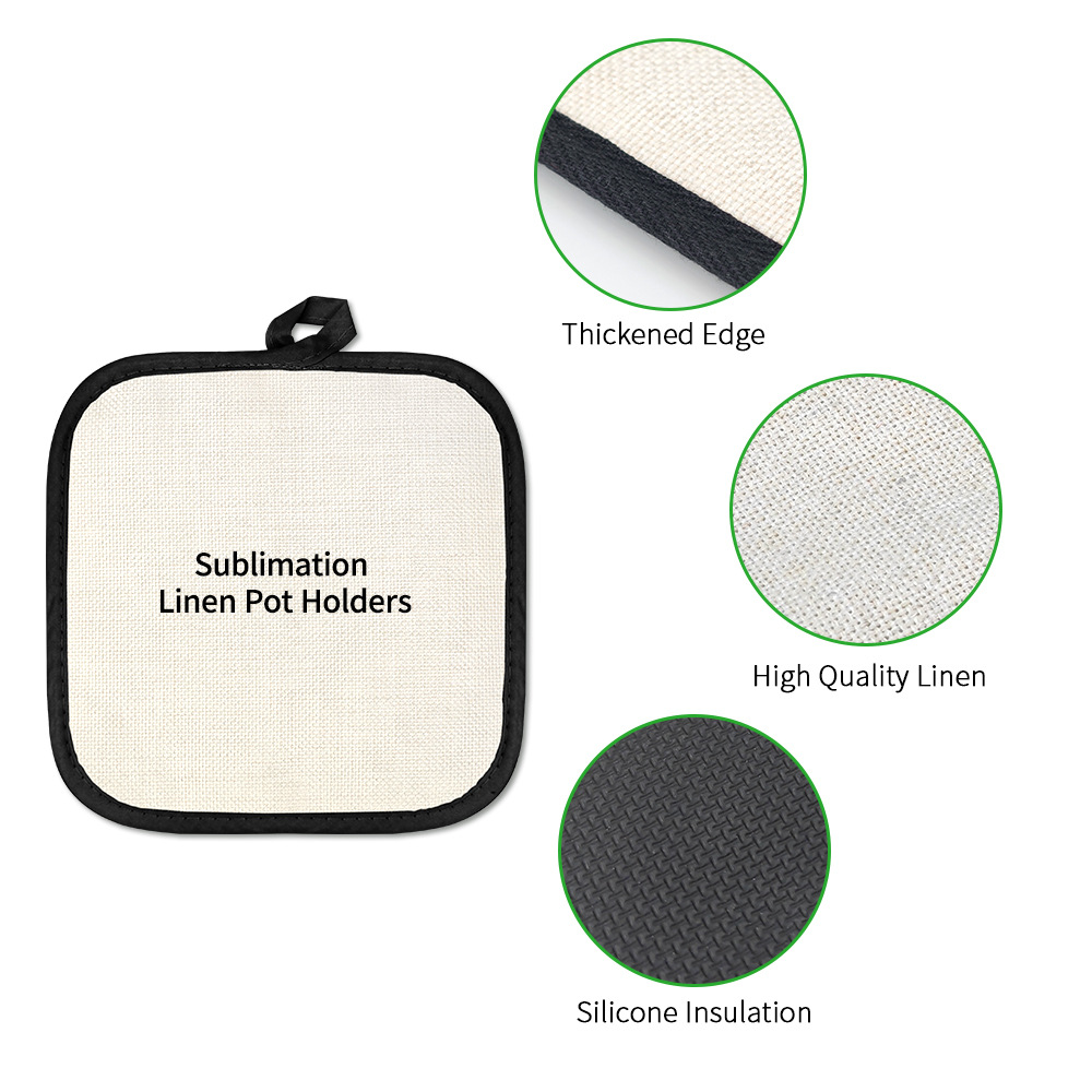 Nuevos productos de transferencia térmica almohadilla de aislamiento antideslizante doméstica decoración de mesa almohadilla de platos material almohadilla de platos al por mayor