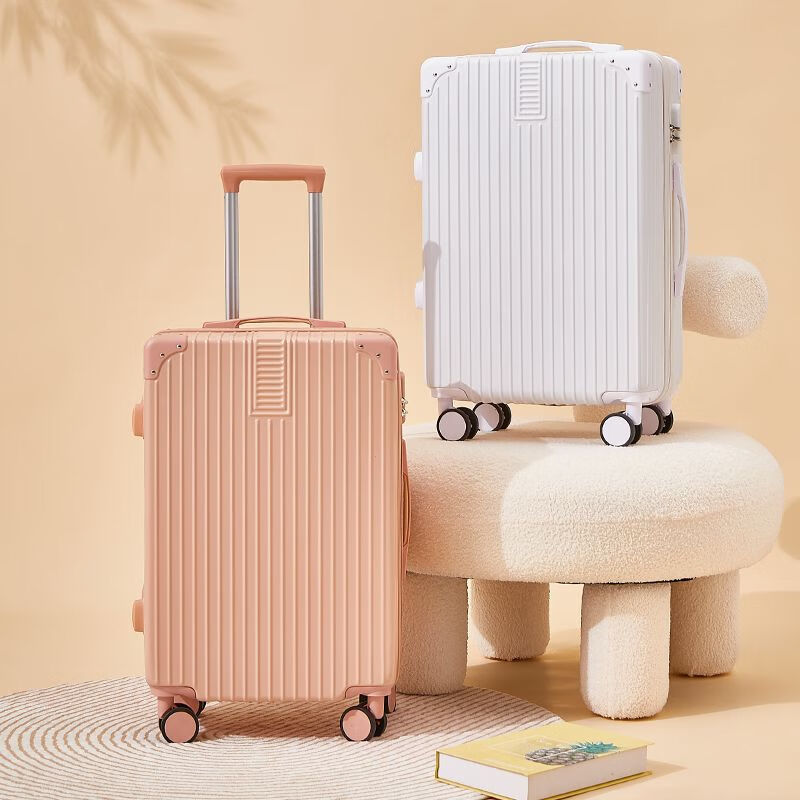 [Fábrica de selección estricta] maleta de gran capacidad para mujeres red retro 20 pulgadas maleta de tracción pequeña 24 pulgadas