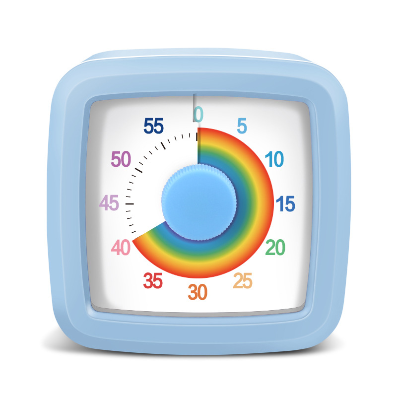 Timer Rainbow visual timer for kids, classroom self-discipline 0–60 min, compact 0.3 kg