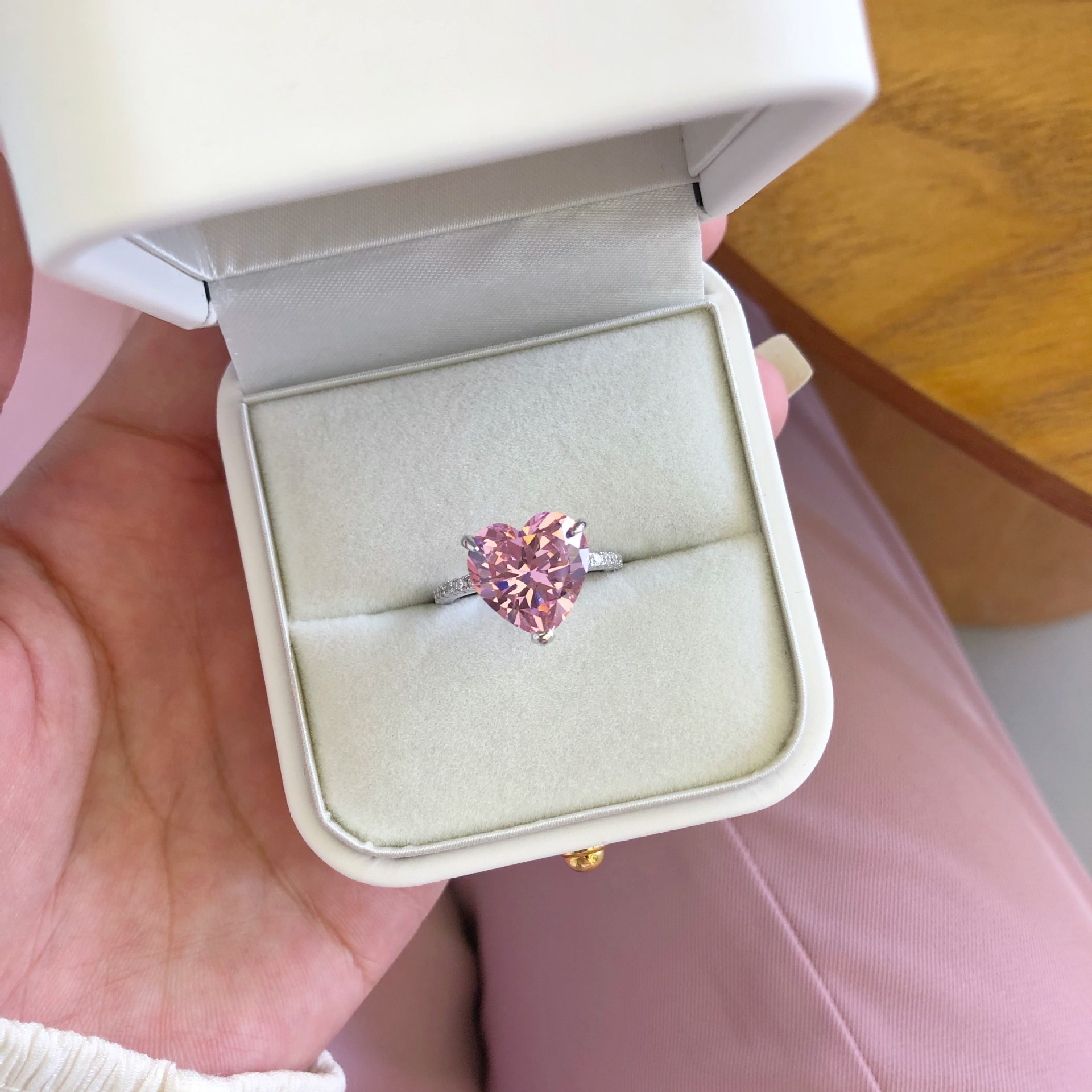 7g Weight Zircon Inlay Material Rings Classification 6, 8, 9 Ring Size 1 Piece Quantity Holiday, Daily Occasion 925 Sterling Silver Material U Shape, Water Droplets, Heart Shape Pattern Women's Gender Inlay Design IG Style, Shiny Style 925 Sterling Silver Zircon U Shape Water Droplets Heart Shape Rings 13